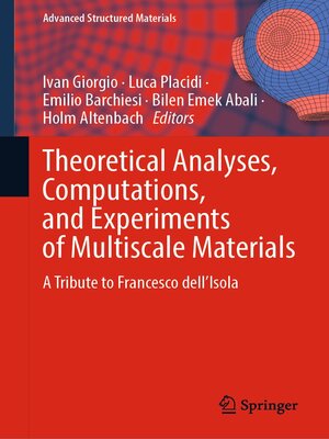 cover image of Theoretical Analyses, Computations, and Experiments of Multiscale Materials